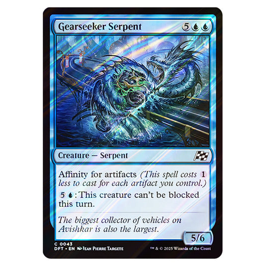 Gearseeker Serpent 0043 card from the Magic The Gathering set Aetherdrift