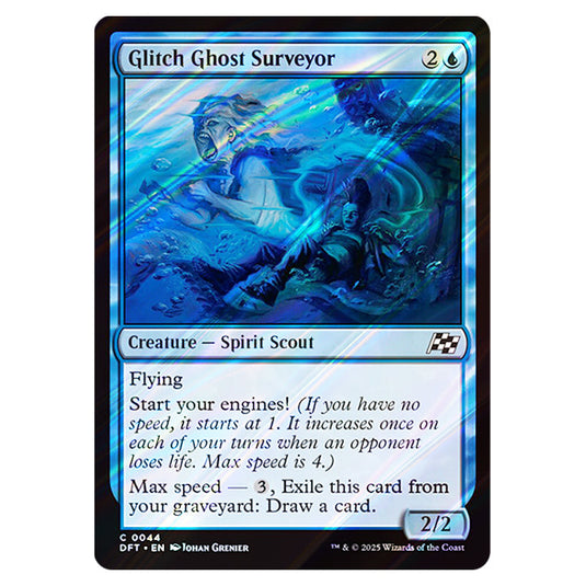 Glitch Ghost Surveyor 0044 card from the Magic The Gathering set Aetherdrift