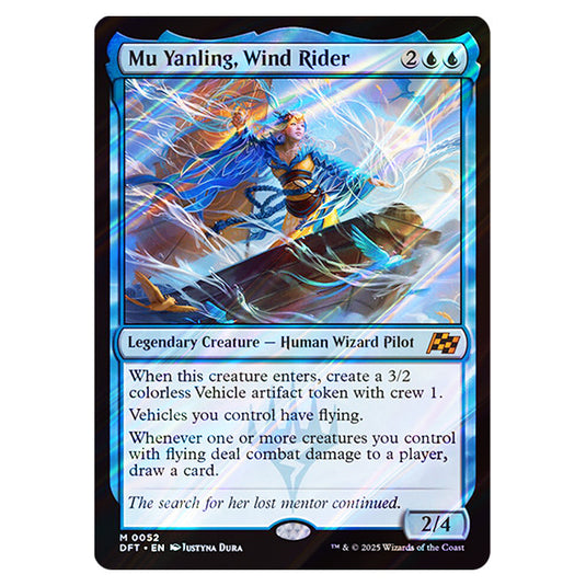 Mu Yanling, Wind Rider 0052 card from the Magic The Gathering set Aetherdrift