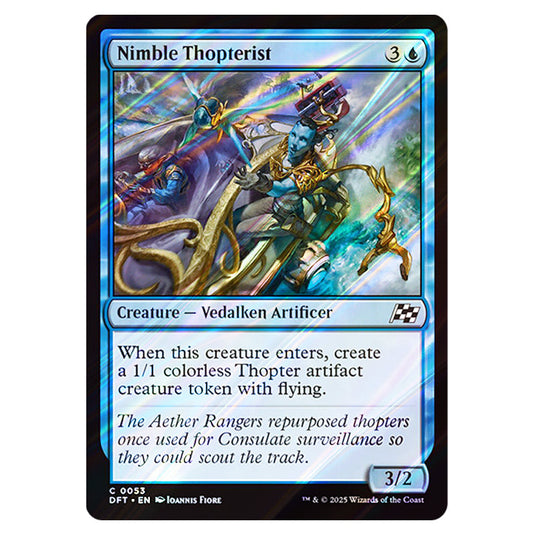 Nimble Thopterist 0053 card from the Magic The Gathering set Aetherdrift