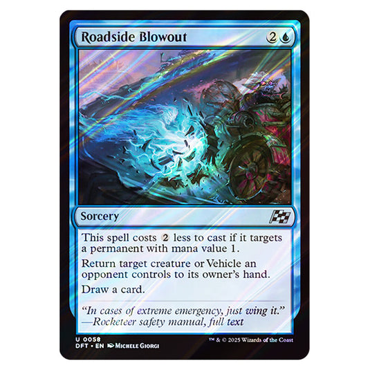 Roadside Blowout 0058 card from the Magic The Gathering set Aetherdrift