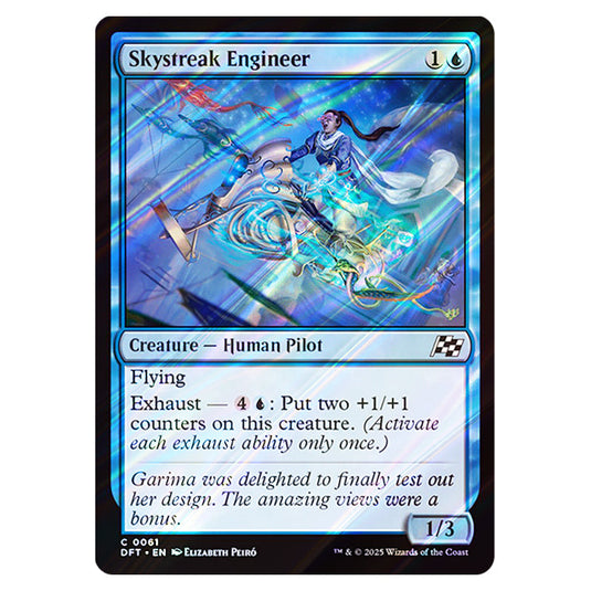 Skystreak Engineer 0061 card from the Magic The Gathering set Aetherdrift