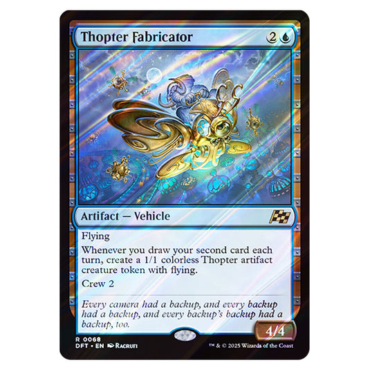 Thopter Fabricator 0068 card from the Magic The Gathering set Aetherdrift