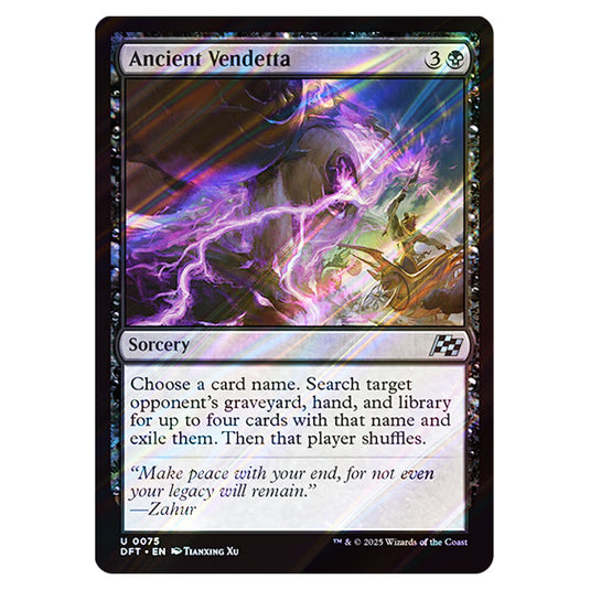 Ancient Vendetta 0075 card from the Magic The Gathering set Aetherdrift