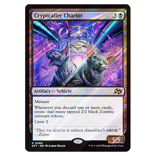 Cryptcaller Chariot 0080 card from the Magic The Gathering set Aetherdrift