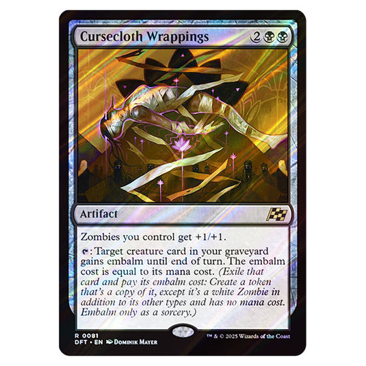 Cursecloth Wrappings 0081 card from the Magic The Gathering set Aetherdrift