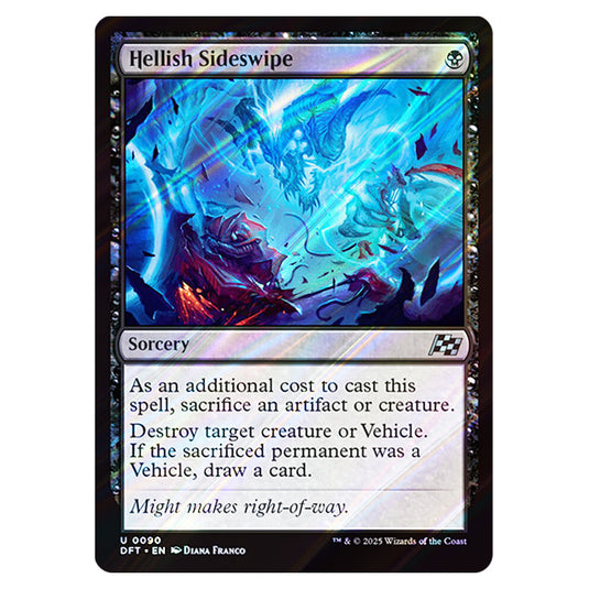 Hellish Sideswipe 0090 card from the Magic The Gathering set Aetherdrift