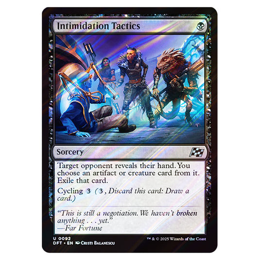 Intimidation Tactics 0092 card from the Magic The Gathering set Aetherdrift