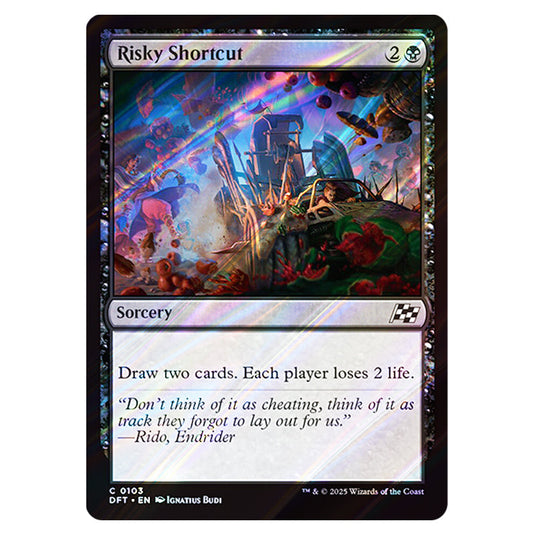 Risky Shortcut 0103 card from the Magic The Gathering set Aetherdrift