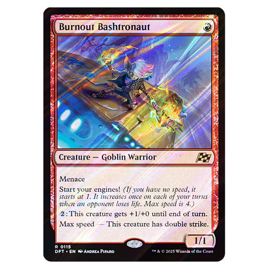 Burnout Bashtronaut 0115 card from the Magic The Gathering set Aetherdrift