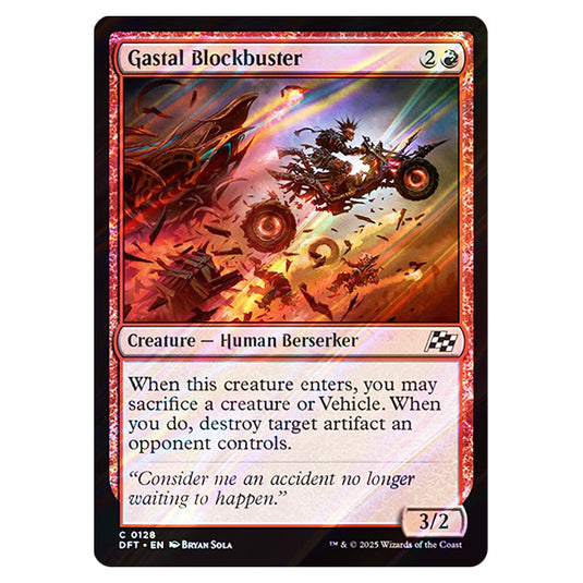 Gastal Blockbuster 0128 card from the Magic The Gathering set Aetherdrift
