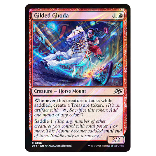 Gilded Ghoda 0130 card from the Magic The Gathering set Aetherdrift