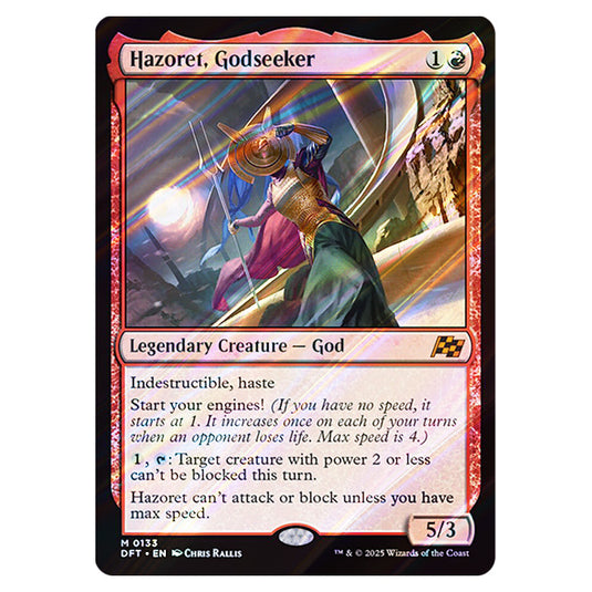 Hazoret, Godseeker 0133 card from the Magic The Gathering set Aetherdrift