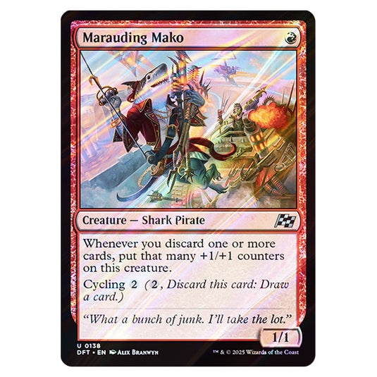 Marauding Mako 0138 card from the Magic The Gathering set Aetherdrift
