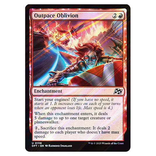 Outpace Oblivion 0139 card from the Magic The Gathering set Aetherdrift
