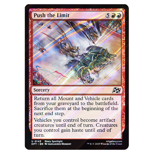 Push the Limit 0143 card from the Magic The Gathering set Aetherdrift