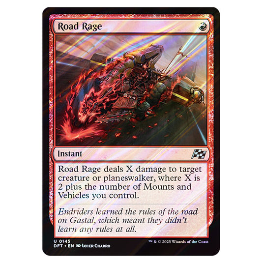 Road Rage 0145 card from the Magic The Gathering set Aetherdrift