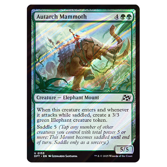 Autarch Mammoth 0153 card from the Magic The Gathering set Aetherdrift