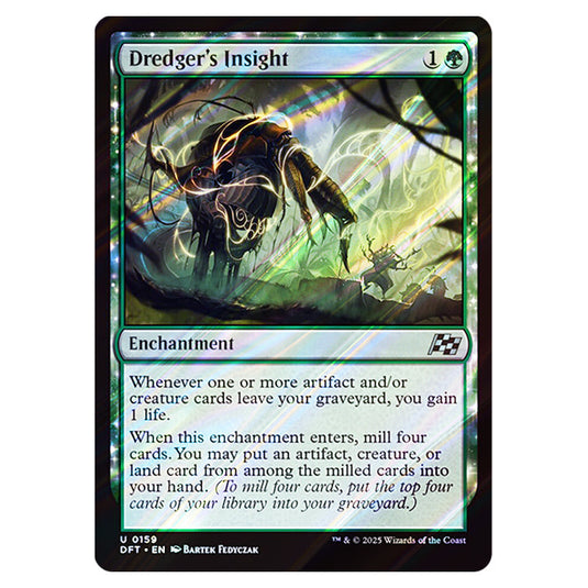 Dredger's Insight 0159 card from the Magic The Gathering set Aetherdrift