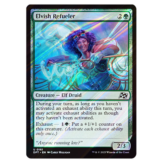 Elvish Refueler 0161 card from the Magic The Gathering set Aetherdrift
