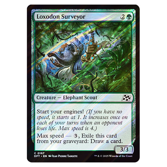 Loxodon Surveyor 0167 card from the Magic The Gathering set Aetherdrift