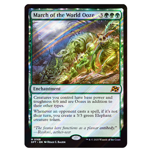 March of the World Ooze 0169 card from the Magic The Gathering set Aetherdrift