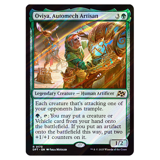 Oviya, Automech Artisan 0173 card from the Magic The Gathering set Aetherdrift