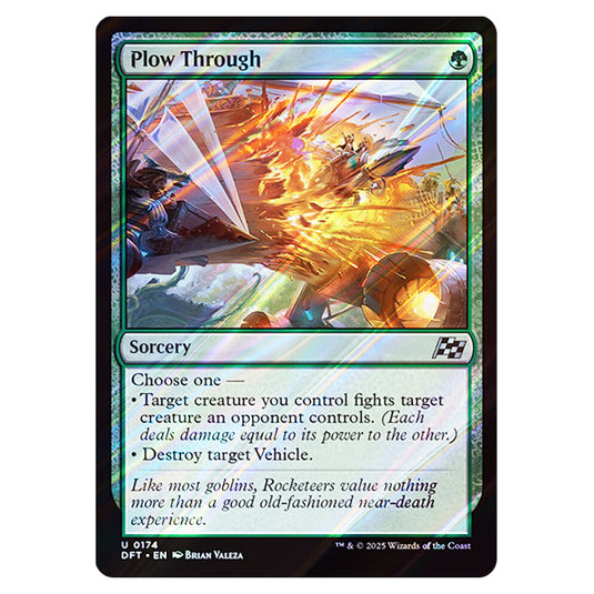 Plow Through 0174 card from the Magic The Gathering set Aetherdrift