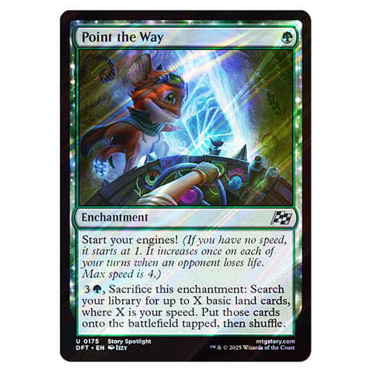 Point the Way 0175 card from the Magic The Gathering set Aetherdrift