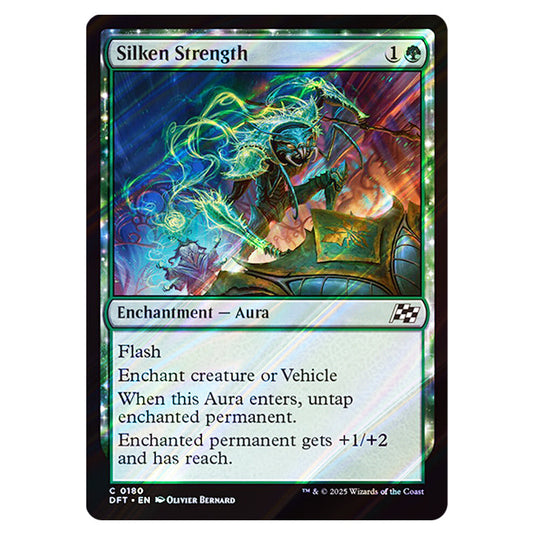 Silken Strength 0180 card from the Magic The Gathering set Aetherdrift