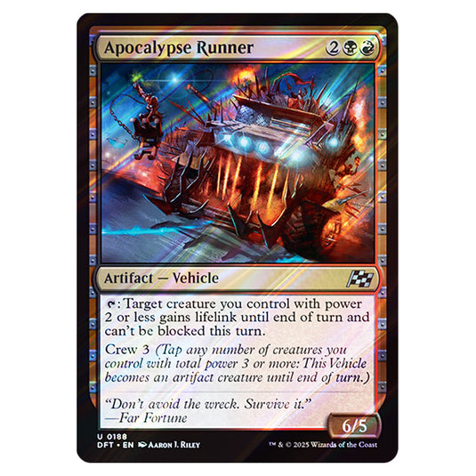 Apocalypse Runner 0188 card from the Magic The Gathering set Aetherdrift