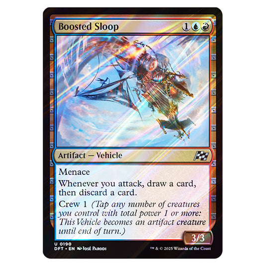 Boosted Sloop 0190 card from the Magic The Gathering set Aetherdrift