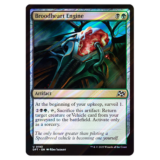 Broodheart Engine 0193 card from the Magic The Gathering set Aetherdrift