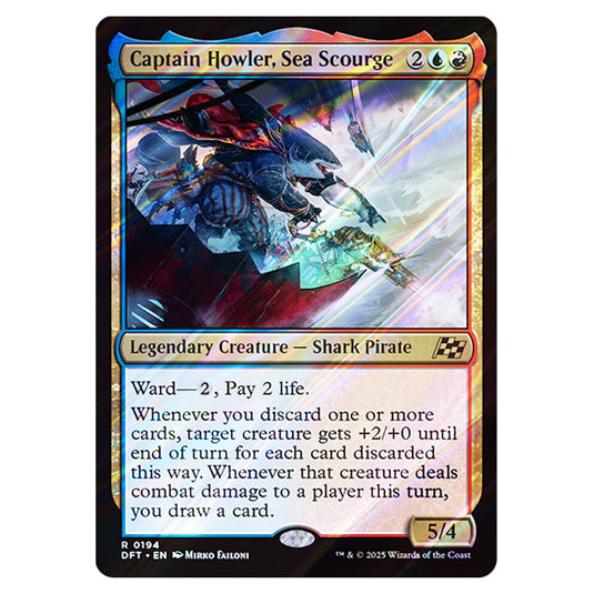 Captain Howler, Sea Scourge 0194 card from the Magic The Gathering set Aetherdrift
