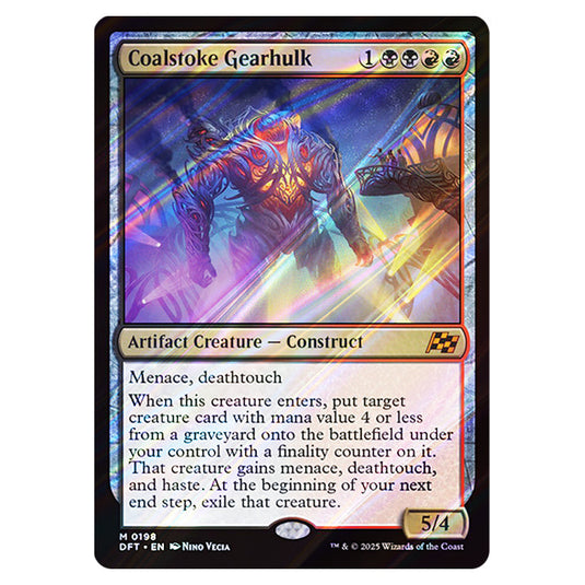 Coalstoke Gearhulk 0198 card from the Magic The Gathering set Aetherdrift