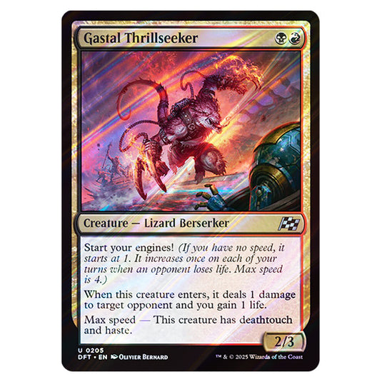 Gastal Thrillseeker 0205 card from the Magic The Gathering set Aetherdrift