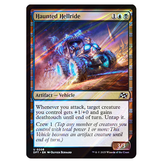 Haunted Hellride 0208 card from the Magic The Gathering set Aetherdrift