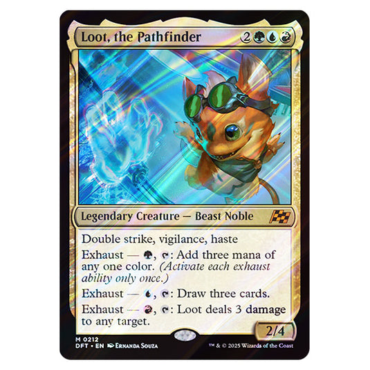 Loot, the Pathfinder 0212 card from the Magic The Gathering set Aetherdrift