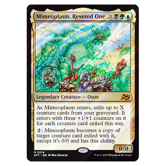 Mimeoplasm, Revered One 0214 card from the Magic The Gathering set Aetherdrift