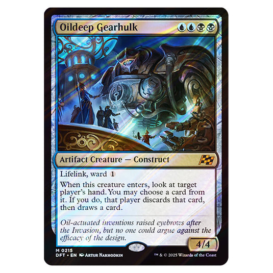 Oildeep Gearhulk 0215 card from the Magic The Gathering set Aetherdrift