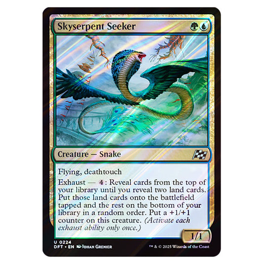 Skyserpent Seeker 0224 card from the Magic The Gathering set Aetherdrift