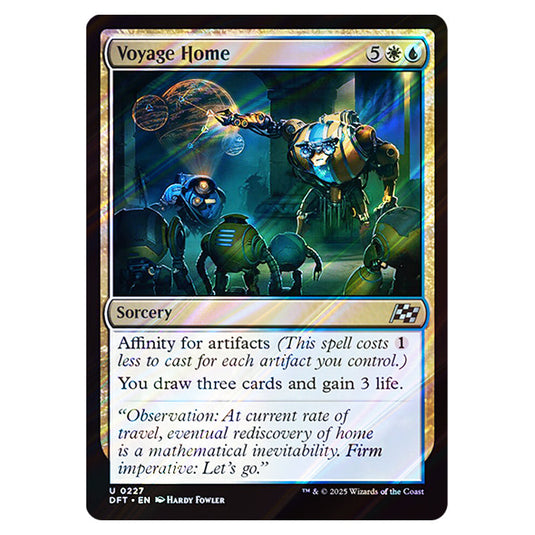 Voyage Home 0227 card from the Magic The Gathering set Aetherdrift