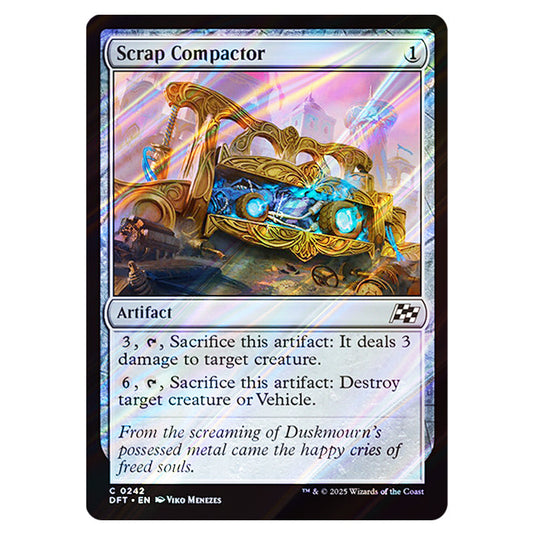 Scrap Compactor 0242 card from the Magic The Gathering set Aetherdrift
