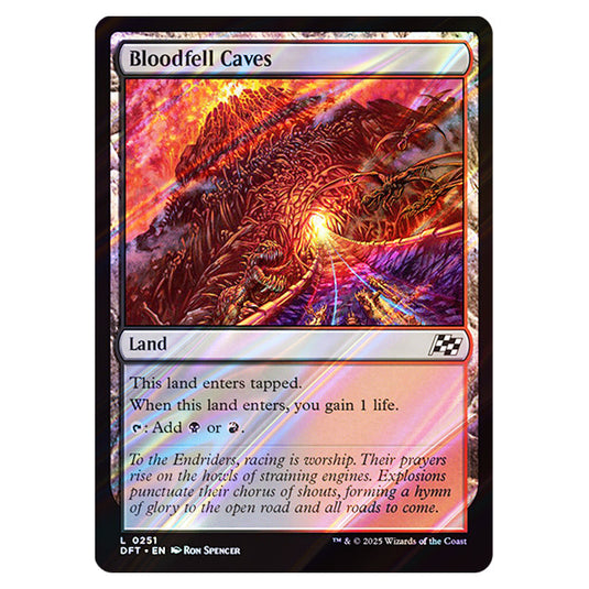 Bloodfell Caves 0251 card from the Magic The Gathering set Aetherdrift