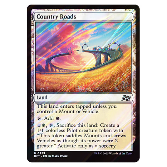 Country Roads 0253 card from the Magic The Gathering set Aetherdrift