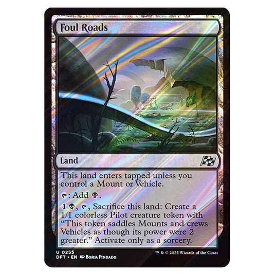 Foul Roads 0255 card from the Magic The Gathering set Aetherdrift