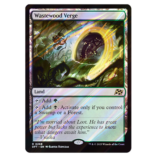 Wastewood Verge 0268 card from the Magic The Gathering set Aetherdrift