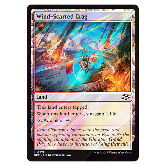 Wind-Scarred Crag 0271 card from the Magic The Gathering set Aetherdrift