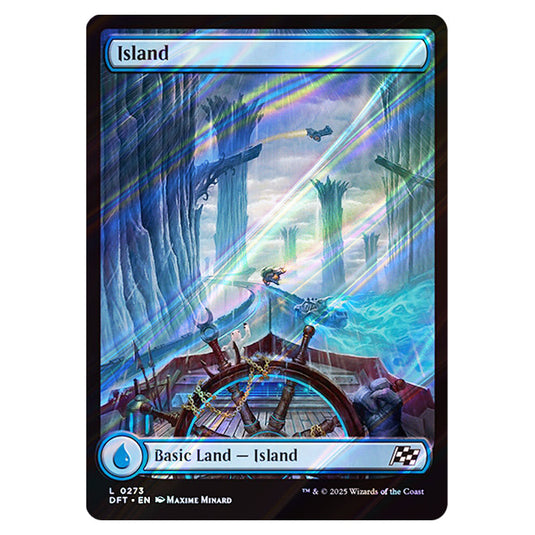 Island 0273 card from the Magic The Gathering set Aetherdrift