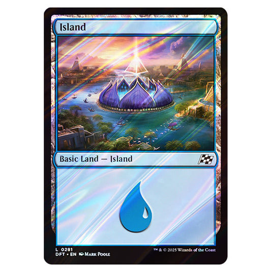Island 0281 card from the Magic The Gathering set Aetherdrift